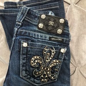 Miss Me bootcut jeans girls size 7 EUC